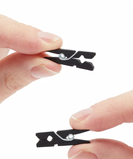 Wooden GARNISCH Clips. 40 Count