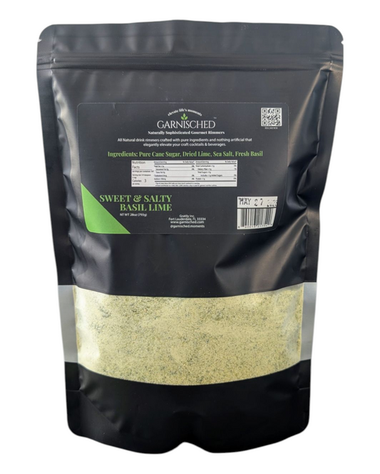 Sweet & Salty Basil Lime Drink Rimmer. 28 oz
